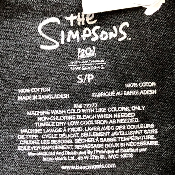 The Simpsons, Bart Simpson, Spooky, Evil, Skull, T-Shirt, NEW, No Tags, Size S - Picture 4 of 4